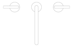 Plan Image of TapSet BathKitchen Nero Mecca Edge SpoutII