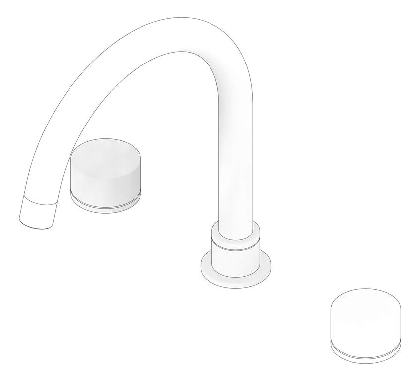 3D Documentation Image of TapSet Bath Nero Kara