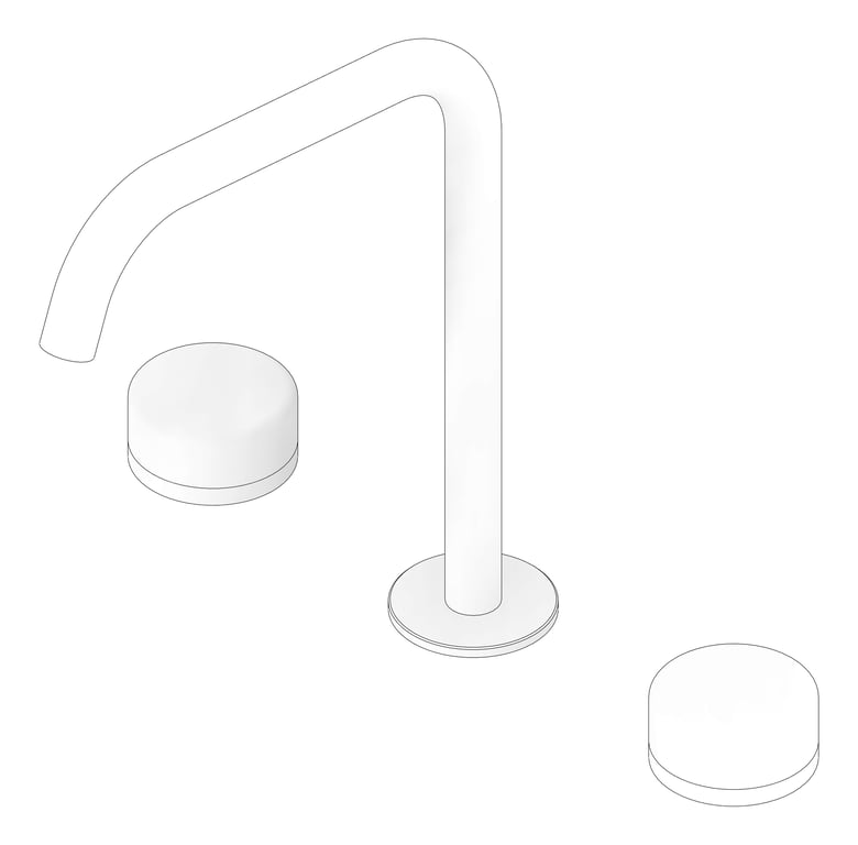 3D Documentation Image of TapSet Hob Nero Serenity EdgeSpout Bath Kitchen