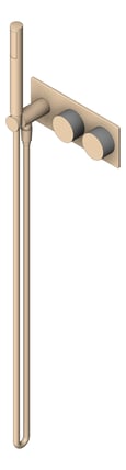 3D Shaded Image of TapSet Shower Nero Opal Progressive