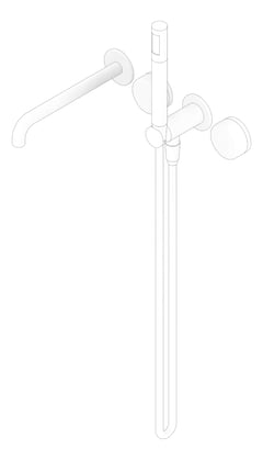 3D Documentation Image of TapSet Shower Nero Serenity Progressive Spout