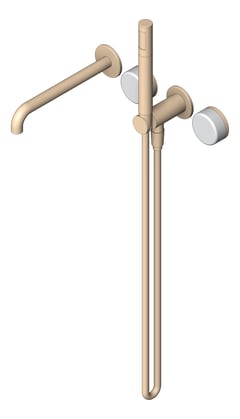 3D Shaded Image of TapSet Shower Nero Serenity Progressive Spout