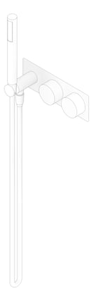 3D Documentation Image of TapSet Wall Nero KaraProgressive Shower