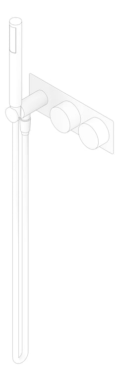 3D Documentation Image of TapSet Wall Nero KaraProgressive Shower