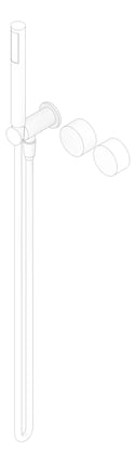 3D Documentation Image of TapSet Wall Nero KaraProgressive Shower BackPlate