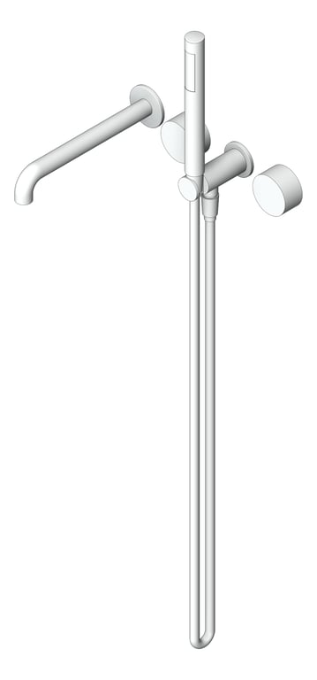 Navigate to TapSet Wall Nero KaraProgressive Shower Spout