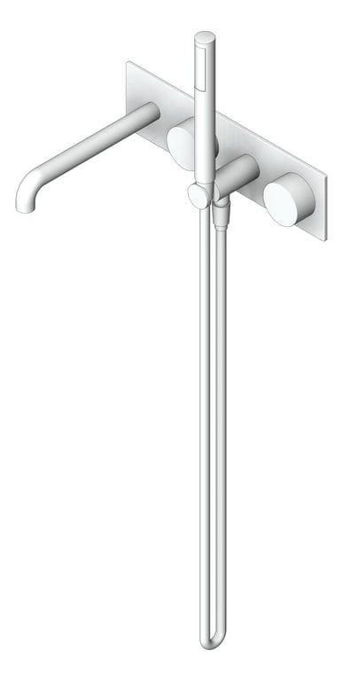 Navigate to TapSet Wall Nero KaraProgressive Shower Spout BackPlate