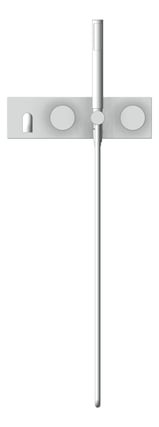 Front Image of TapSet Wall Nero KaraProgressive Shower Spout BackPlate