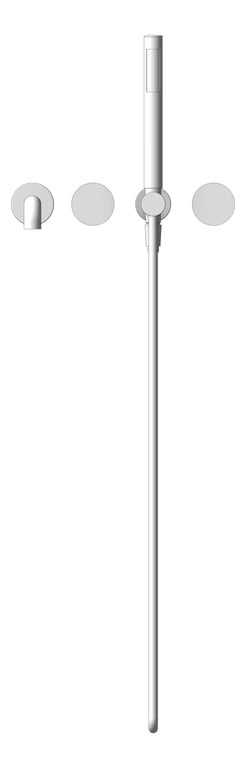 Front Image of TapSet Wall Nero KaraProgressive Shower Spout