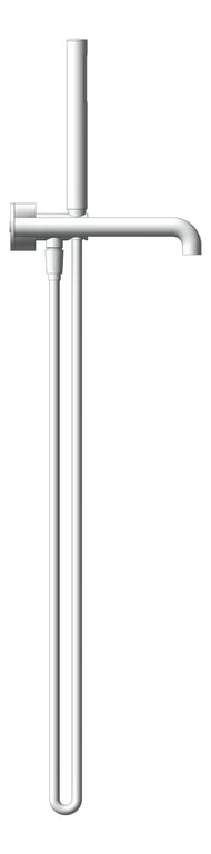 Left Image of TapSet Wall Nero KaraProgressive Shower Spout