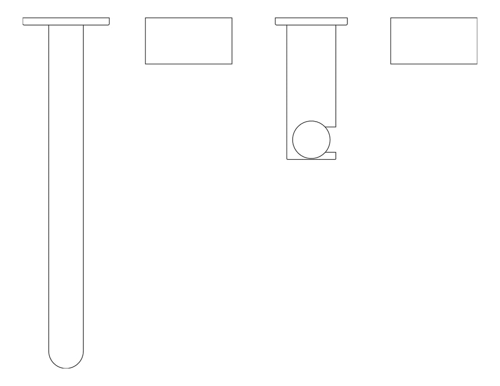 Plan Image of TapSet Wall Nero KaraProgressive Shower Spout