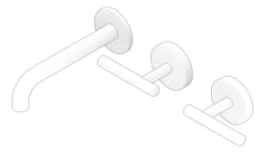 3D Documentation Image of TapSet Wall Nero Mecca BasinBath 160 Offset