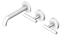 3D Shaded Image of TapSet Wall Nero Mecca BasinBath 160 Offset