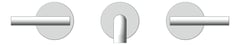 Front Image of TapSet Wall Nero Mecca BasinBath 185