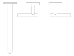 Plan Image of TapSet Wall Nero Mecca BasinBath 220 Offset