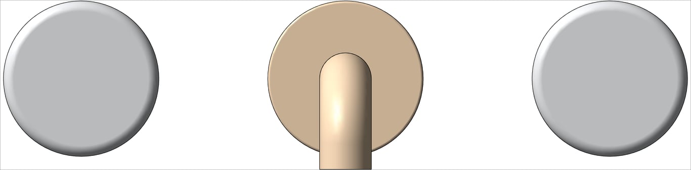 Front Image of TapSet Wall Nero Serenity Basin