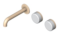 3D Shaded Image of TapSet Wall Nero Serenity Basin OffsetSpout