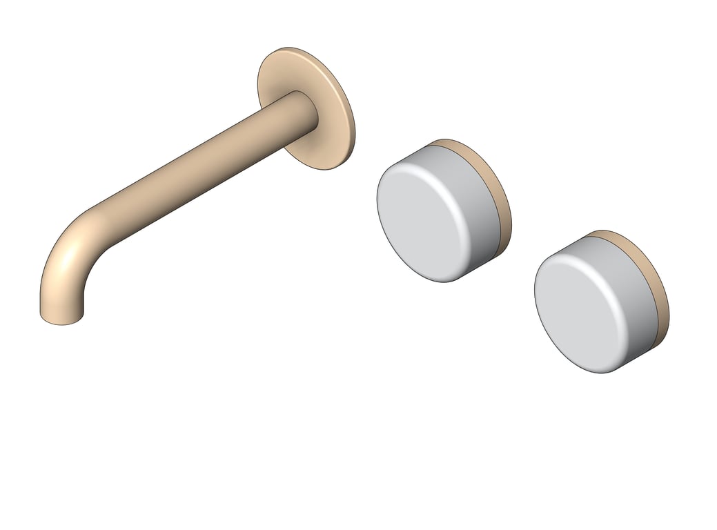 Navigate to TapSet Wall Nero Serenity Basin OffsetSpout