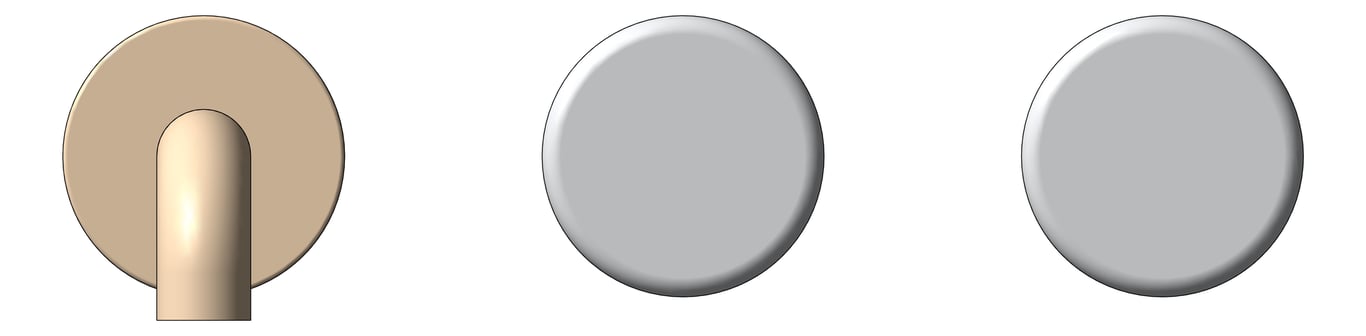 Front Image of TapSet Wall Nero Serenity Basin OffsetSpout