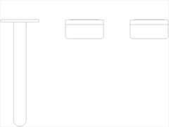 Plan Image of TapSet Wall Nero Serenity Basin OffsetSpout