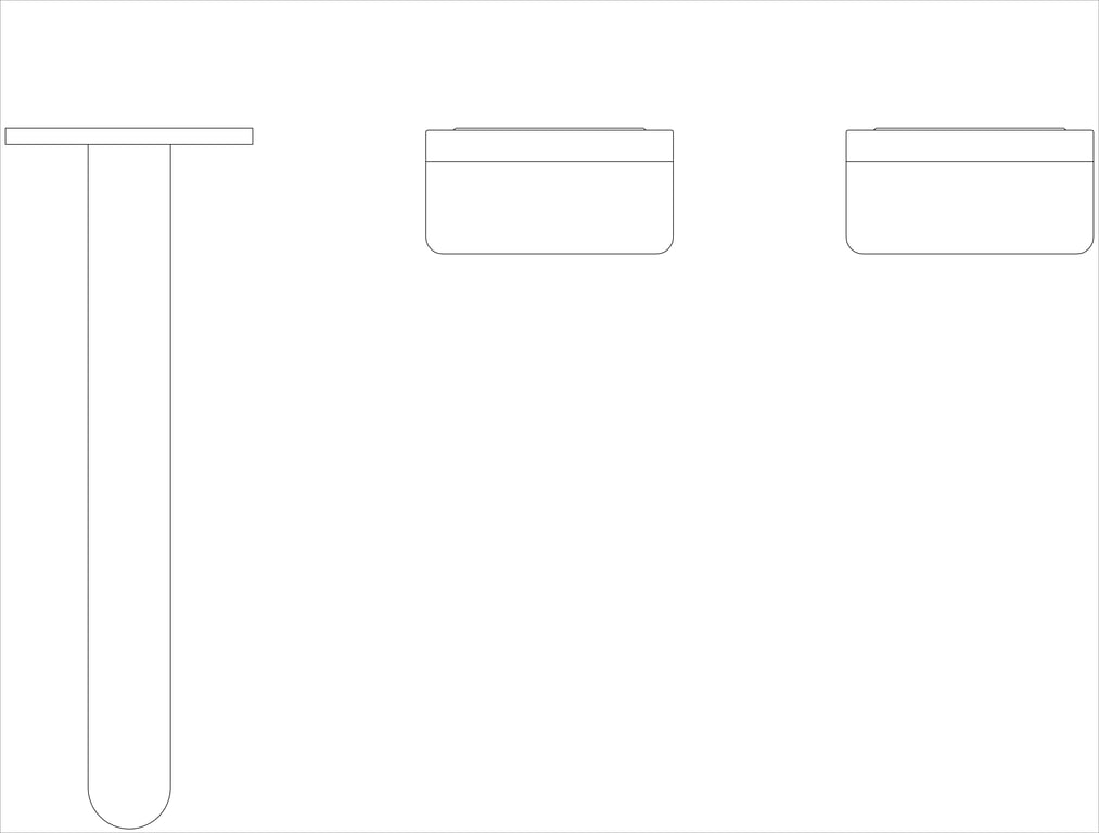 Plan Image of TapSet Wall Nero Serenity Basin OffsetSpout