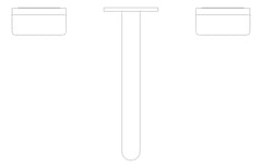 Plan Image of TapSet Wall Nero Serenity Basin