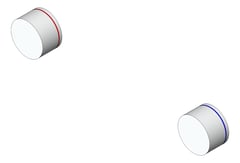 3D Shaded Image of Tap Wall Nero Kara Assemblies