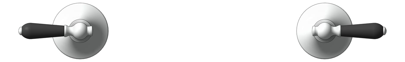 Front Image of Tap Wall Nero York Assemblies