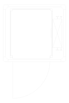 Plan Image of Lift Freestanding Eltec EltecHLB SingleEntry Swing