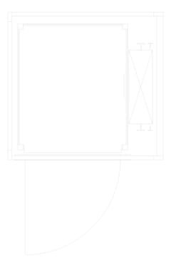 Plan Image of Lift SelfSupporting Eltec EltecHLB SingleEntry Swing