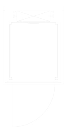 Plan Image of Lift SelfSupporting Eltec EltecHLB SingleEntry Swing RearMotor