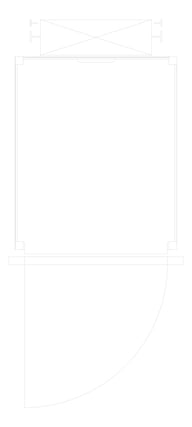 Plan Image of Lift Wall Eltec EltecHLB SingleEntry Swing RearMotor