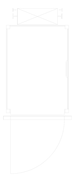 Plan Image of Lift Wall Eltec EltecHLB SingleEntry Swing RearMotor