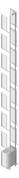 3D Shaded Image of Lift Wall Eltec EltecHLB ThroughCar