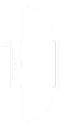 Plan Image of Lift SelfSupporting Eltec EltecVolare ThroughCar