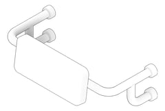 3D Documentation Image of BackRest Fixed Oliveri Care Toilet