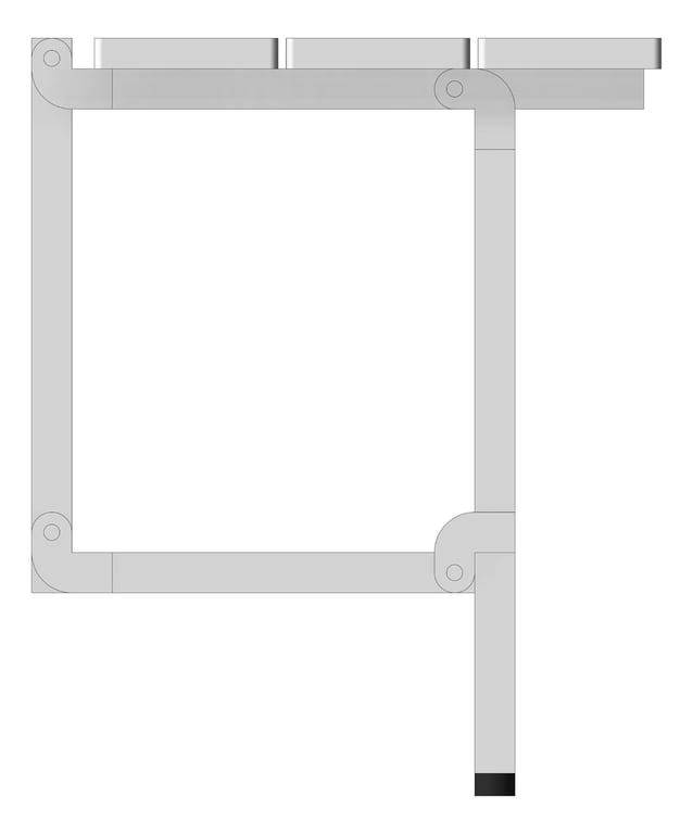 Left Image of ShowerSeat Folding Oliveri Care SupportLegs