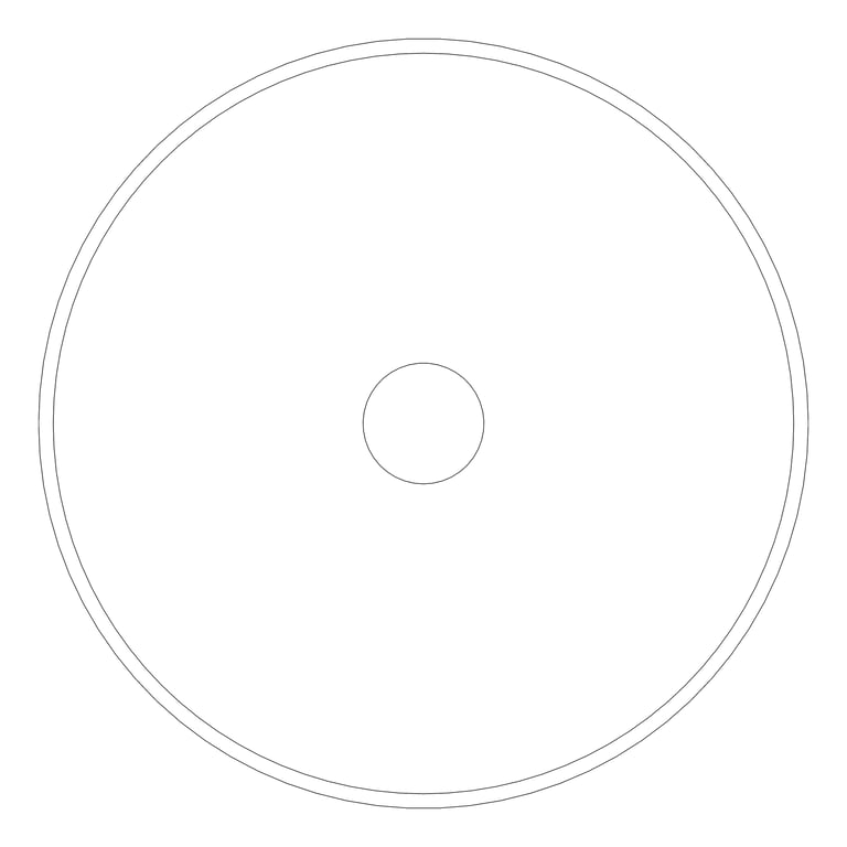 Plan Image of Basin AboveCounter Oliveri Terzofoco Circular