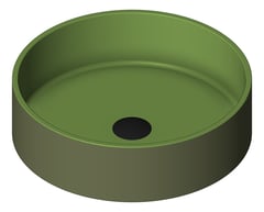 3D Shaded Image of Basin AboveCounter Oliveri Terzofoco Circular Short