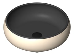 3D Shaded Image of Basin AboveCounter Oliveri Terzofoco Curved