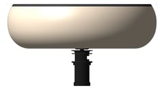 Left Image of Basin AboveCounter Oliveri Terzofoco Curved