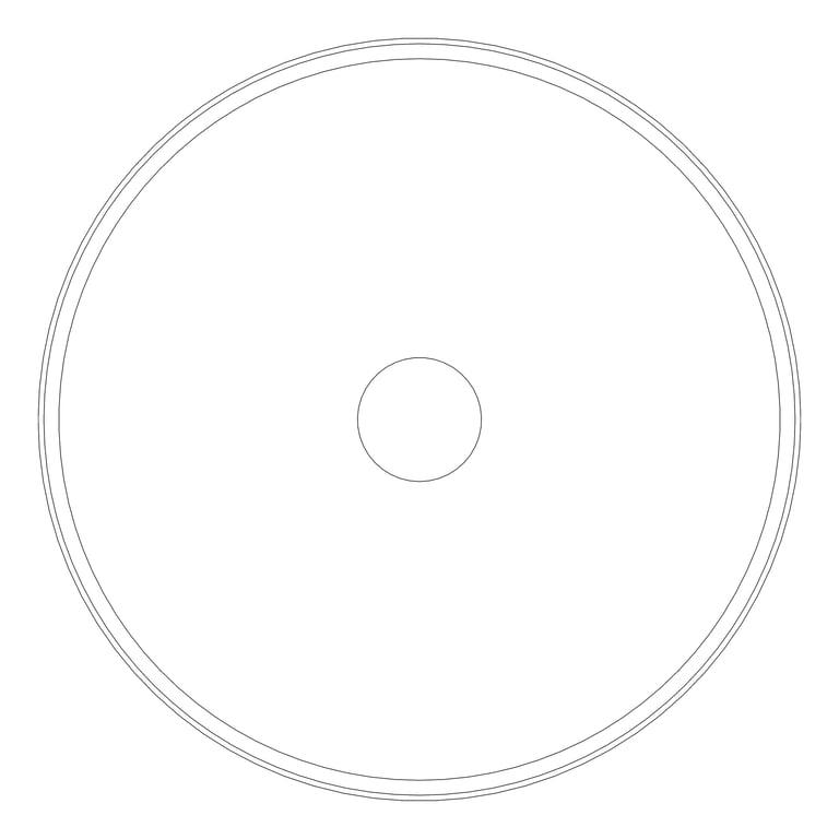 Plan Image of Basin AboveCounter Oliveri Terzofoco