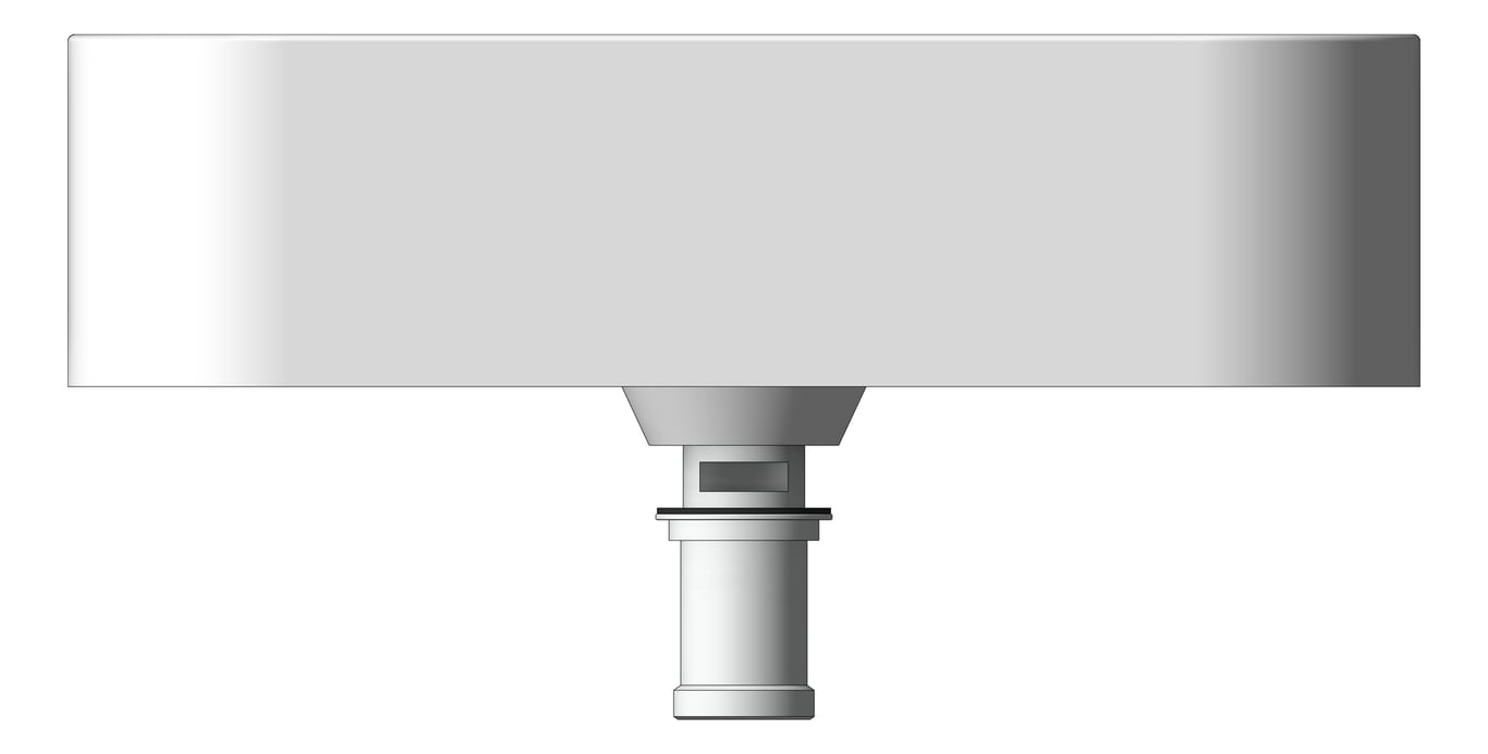 Front Image of Basin Oliveri Dublin SemiRecessed