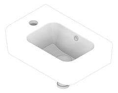 3D Documentation Image of Basin Oliveri Dublin WallHung Left