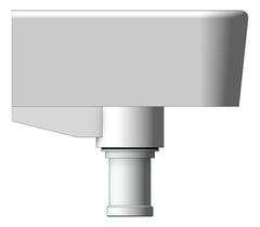 Left Image of Basin Oliveri Dublin WallHung Left