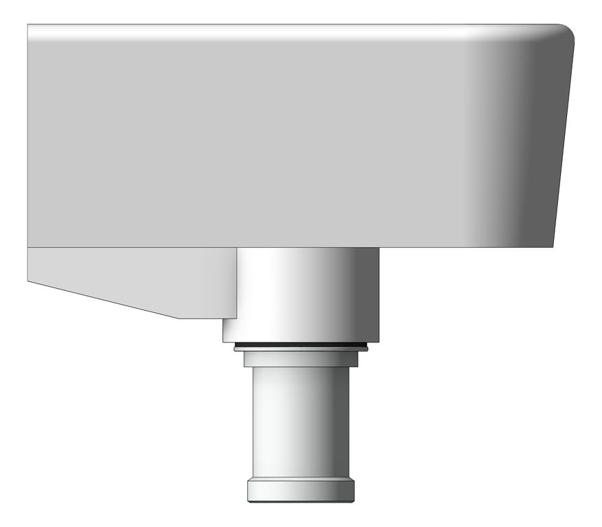 Left Image of Basin Oliveri Dublin WallHung Left