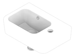 3D Documentation Image of Basin Oliveri Dublin WallHung Right