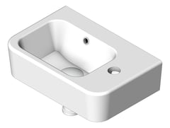 3D Shaded Image of Basin Oliveri Dublin WallHung Right