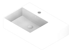 3D Documentation Image of Basin WallHung Oliveri Munich Left