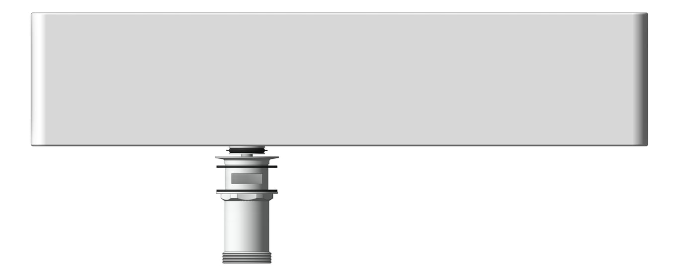 Front Image of Basin WallHung Oliveri Munich Left